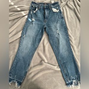 Abercrombie & Fitch high rise mom jeans curve love